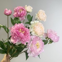 Hochwertige Handgefertigte Elegante Realistische Künstliche Pfingstrosen-Seidenblumen für Wohnzimmer-Dekoration, Hochzeiten und Valentinstag
