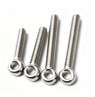 Boulon à œil entièrement fileté en acier inoxydable DIN 444 304 316, boulon de levage robuste métrique pour la rigging industriel