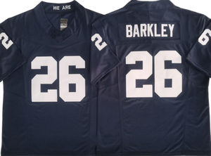 قمصان كرة القدم الجامعية لفريق بن ستايت بالجملة، رقم 26 باركلي ورقم 44 وارين، جودة عالية، مخيطة، إصدار محدود، قابلة للتنفس، مقاسات كبيرة، أكمام قصيرة - Product Image 4
