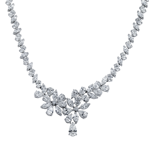 Collier en diamant de luxe en forme de Y très demandé pour femmes, à porter pour un mariage ou une soirée, disponible à un prix abordable - Product Image 1