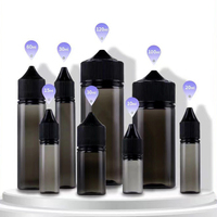 Vente en gros de liquides pour e-liquides en flacon cylindrique PET V3 avec bouchon sécurité enfant et inviolable, flacon compte-gouttes de 10 ml avec impression sérigraphiée