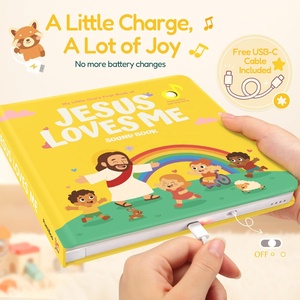 Livre interactif préscolaire avec <span class=keywords><strong>des</strong></span> chants et <span class=keywords><strong>des</strong></span> comptines pour l'apprentissage <span class=keywords><strong>des</strong></span> enfants - Boutons sonores en carton et en plastique - Product Image 5