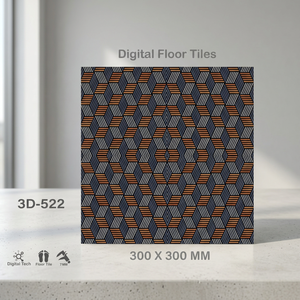 Carreaux de sol en céramique asiatique de haute qualité 5 mm 300x300 mm finition mate numérique 3D émaillée antidérapante pour usage extérieur salle de bain couloir - Product Image 2