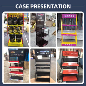 Estante de Exhibición de Bebidas de Alambre al por Mayor de Fábrica, Estante de Almacenamiento de Productos para Supermercados, Estante para Bebidas Hecho de Acero y Madera - Product Image 6