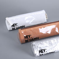 Sac à crayons en papier Tyvek imperméable et durable, pochette à fermeture éclair épaisse et résistante à l'usure pour fournitures scolaires