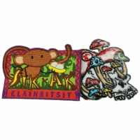 Offres Spéciales personnalisé 3D broderie à repasser Logo chapeau Patch excellent pour les vêtements avec un matériau en tissu de forme irrégulière