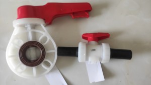วาล์วผีเสื้อ CPVC ขนาด Dn400 16 นิ้ว มาตรฐาน ASTM แบบแมนนวล สำหรับน้ำ OEM ASME พร้อมหน้าแปลนซีล PTFE Pn10 - Product Image 5