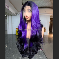 Perruque synthétique sans colle, ondulée, 32 pouces, avec dentelle transparente 13x4, base en soie, ligne de cheveux naturelle, résistante à la chaleur, pour femmes noires