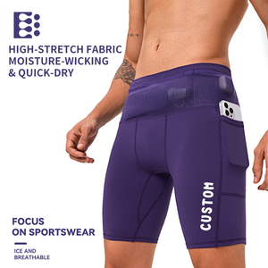 Ropa Deportiva para Exteriores, Leggings <span class=keywords><strong>de</strong></span> Compresión con Múltiples Bolsillos Personalizados, Pantalones Cortos Deportivos para Correr, <span class=keywords><strong>Entrenamiento</strong></span> Atlético para <span class=keywords><strong>Hombre</strong></span> - Product Image 1