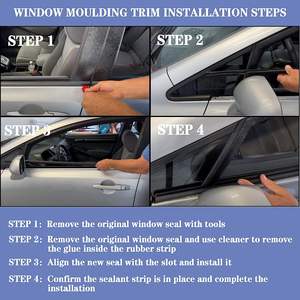 Tedarik yüksek kaliteli araba dışında pencere kauçuk conta kemer siyah pencere kalıplama Weatherstrip ile rekabetçi fiyat - Product Image 4
