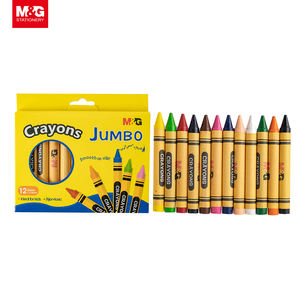 <span class=keywords><strong>M</strong></span> & G Art Krayon Set Jumbo 12 Dalam 1 Krayon Berbasis Air Dapat Dicuci Ergo Segitiga Pelajar Sekolah Anak-anak Alat Tulis Krayon - Product Image 4