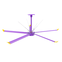 Ventilateur de plafond industriel HVLS 2026 conçu pour un flux d'air uniforme dans les entrepôts et espaces de stockage à fort volume – Modèle hélicoptère