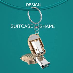Offre Spéciale Mini <span class=keywords><strong>valise</strong></span> coupe-ongles ensemble tondeuse pointue avec porte-clés coupe-ongles ensemble cadeau pour hommes et femmes - Product Image 4