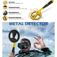 Détecteur de métaux portable professionnel IP68 étanche MD-780, 30 m sous l'eau, chasse au trésor, détecteur de métaux industriel