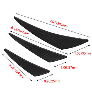 6 unids/set Universal parachoques delantero labio difusor del divisor del <span class=keywords><strong>aletas</strong></span> cuerpo Spoiler conservas de Valence Chin coche de Canard - Product Image 6