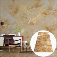 2025 vente chaude matériau de construction or haute brillance 3D PVC feuille de marbre panneau mural UV marbre feuille de plastique