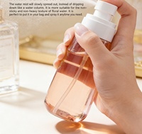 Petites bouteilles de lotion vides avec pompe pour le voyage, 50, 60, 100 ml, PET rose, bleu foncé, contenants d'emballage cosmétique