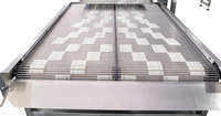 Nouvelle machine à sandwichs SINOBIZ, ligne de production entièrement automatique de biscuits fourrés à la crème, certifiée CE, en acier inoxydable, pour boulangerie, utilisation avec de la farine