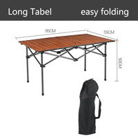 Ensemble de table de camping en plein air personnalisé, accessoires de pique-nique de voyage pliables, ensemble de table et de chaises léger