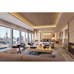 5 स्टार गुणवत्ता ठोस लकड़ी समकालीन डिजाइन आधुनिक वाणिज्यिक होटल कमरे के आराम सूट अपार्टमेंट विला उपयोग के लिए फर्नीचर - Product Image 6