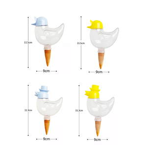자동 급수 스파이크 식물 급수 장치, 식물 성장 촉진용 자동 급수 플랜터 인서트, 귀여운 새 모양 급수 스테이크 4개 세트 - Product Image 4