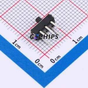 SS-2235-H2.0 Slide Switch DIP Switch Single Pole Double Throw Rectangle Pin Header Through Hole 100mA - Product Image 2