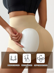 Mutandine modellanti a vita alta da donna, imbottite per sollevare i glutei, contenitive per la pancia, senza cuciture, modellante corpo intero invisibile per uso quotidiano - Product Image 2