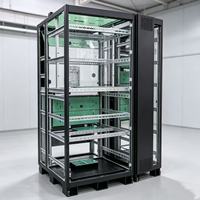 Armoire de stockage de données standard de 19 pouces, rack de serveur réseau robuste personnalisable, boîtier pour équipement de centre de données