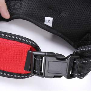 KBOOK Harnais tactique réfléchissant réglable pour petits chiens de taille moyenne sans traction avec poignée pour l'entraînement à la marche - Product Image 5