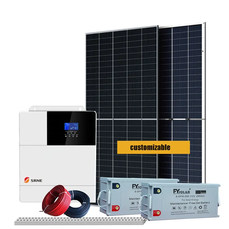 10KW kapalı ızgara güneş enerjisi sistemi güneş montaj sistemi komple set güneş sistemi 15kw 20kw güneş kiti
