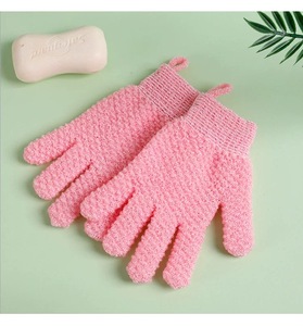 Certified Eco-Friendly Pro-Skin Nylon Bath Gloves Five-Finger Thickened Sponge for Daily <strong>Back</strong> Body Exfoliating Towel <strong>Scrubbing</strong> - Product Image 6
