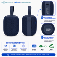 Fabricante de Altavoces Inalámbricos Ligeros para Colgar con Correa de Silicona Impresa y Batería Recargable Integrada para Regalos Promocionales