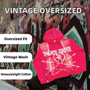 Custom <b>Vintage</b> Acid Wash Zip Up Hoodie <b>Oversized</b> Lined Crop Men's Cotton <b>Sweatshirt</b> Streetwear - Product Image 2