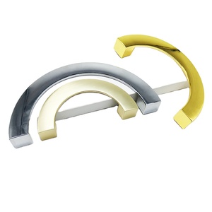 Manijas Modernas de Media Luna para Muebles de Cocina y Hotel, Herrajes de Zinc para Puertas de Armario y Cajones, Manijas Circulares de Latón Cepillado para Dormitorio - Product Image 5