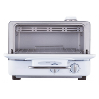 Four électrique de comptoir 5L avec fonction vapeur, fenêtre visible, grille-pain de table, minuterie réglable, bac à miettes