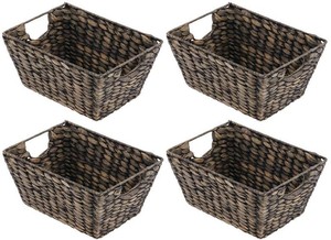 <span class=keywords><strong>Panier</strong></span> de tri à trois niveaux, petit <span class=keywords><strong>panier</strong></span> tissé avec poignée, rangement pour papier toilette, <span class=keywords><strong>panier</strong></span> en herbe de mer pliable à 3 niveaux, couvercle en tissu, paniers africains - Product Image 4