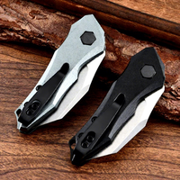 Cuchillo Plegable Táctico OEM ODM Disponible, Mango de Aleación de Aluminio, Cuchillo Utilitario EDC para Caza al Aire Libre y Defensa Personal, Venta al Por Mayor