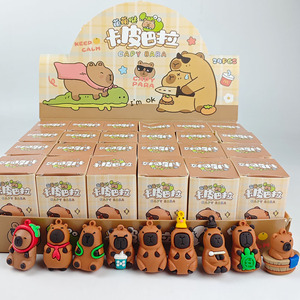 Figuras de Acción de Capibara Kawaii, Lindas y Animadas, Venta al por Mayor, Colección para Niños, Llavero, Caja Misteriosa, Caja Sorpresa - Product Image 6