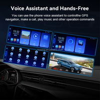 Monitor Inteligente para Automóvil de 9 Pulgadas, Estéreo Portátil para Tablero con Pantalla Táctil CarPlay y Android Auto para Reproductor FM MP5/DVR