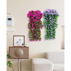 <span class=keywords><strong>Fleur</strong></span> artificielle murale en forme de trompette de gloire du matin, décoration de mariage, de balcon ou de maison - Product Image 4