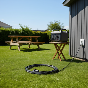 30A Generator Extension Cord 25 Ft NEMA 6-50P to 6-50R 7500W Power Cable High Power Long Reach NEMA Compatible - Product Image 2