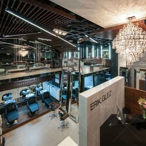 Gabinete de belleza personalizado, muebles de salón de uñas, estante de belleza moderno, decoración, espejos de peluquería, muebles de barbería - Product Image 6