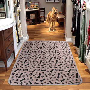Alfombrilla de PVC de lujo para perros al por mayor, tamaño grande, 80x90cm, almohadillas lavables para orinar para mascotas, almohadillas impermeables para entrenamiento de cachorros con patrón de animales para gatos - Product Image 1