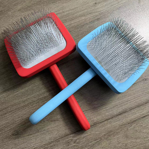 <span class=keywords><strong>Brosse</strong></span> à poils longs pour chiens avec manche en bois et logo personnalisé, best-seller - Product Image 3