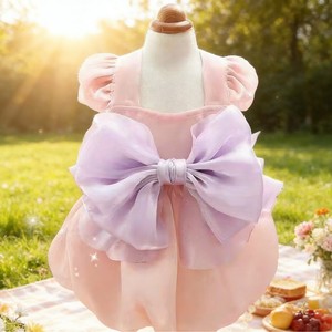 Summer Thin Cat <b>Princess</b> Dress Pink White Lightweight Tutu Skirt Pet <b>Clothes</b> For Dogs - Product Image 4