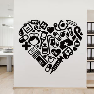 ความรู้ทางการแพทย์ ความรู้ทั่วไป สติ๊กเกอร์ติดผนังลายสารเคมี โรงพยาบาล คลินิก ผนังพื้นหลัง ตกแต่งสร้างสรรค์ วอลเปเปอร์ - Product Image 1