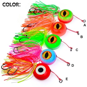 <span class=keywords><strong>Leurre</strong></span> de pêche en mer à tête plombée en fer avec tête plombée rouge et streamer barbu pour la pêche à l'appât vivant - Product Image 3
