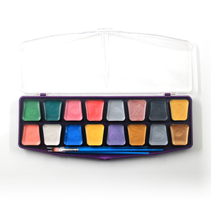 Paleta de pintura corporal lavable a base de <span class=keywords><strong>agua</strong></span> para niños, suministros de pintura corporal, 16 colores, para Halloween - Product Image 3