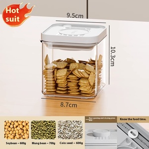 Grain &amp; Snack Moisture-Proof Plastic <strong>Storage</strong> <strong>Jar</strong> <strong>Kitchen</strong> Food Grade <strong>Storage</strong> Box with Press-Type Technique <strong>for</strong> Spice <strong>Storage</strong> - Product Image 6