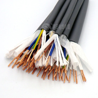Inti 2/3/4/5/6/7/8/10/12/16 0.3/ 0.5,/0.75/1/1. Kabel Rantai Tarik TRVV, Kawat Derek Abu-abu AWG Fleksibel Tinggi 5Mm 22/20/18/1716